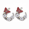 Alloy Rhinestone Pendants PALLOY-N153-06D-RS-1