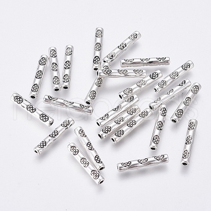Tibetan Style Alloy Beads TIBEB-Q036-AS-LF-1
