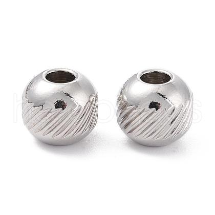 201 Stainless Steel Beads STAS-G133-02P-1