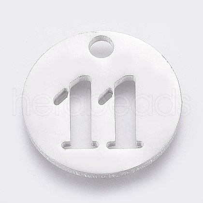 Non-Tarnish 304 Stainless Steel Pendants STAS-F233-11-P-1