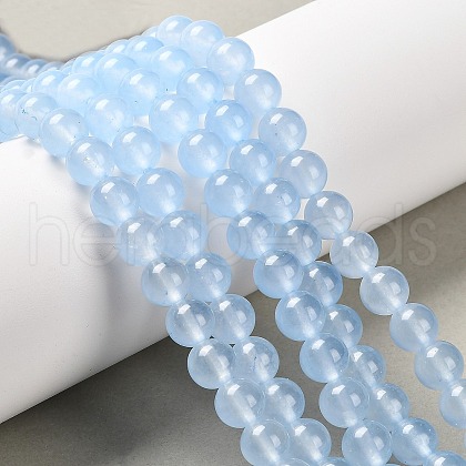 Natural & Dyed Malaysia Jade Bead Strands X-G-A146-8mm-A20-1