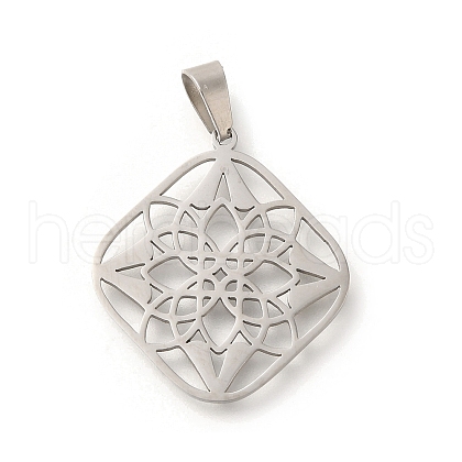 304 Stainless Steel Pendants STAS-S144-05P-B-1