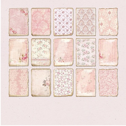 30 Sheets Vintage Flower Scrapbook Paper Pads PW-WG20698-02-1