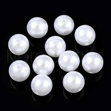 Imitated Pearl Acrylic Beads OACR-ZX005-35B-1