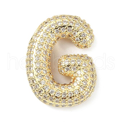 Rack Plating Brass Micro Pave Cubic Zirconia Pendants KK-Q790-01G-G-1
