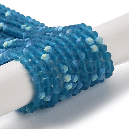 Transparent Glass Beads Strands EGLA-A034-T4mm-MB27-1