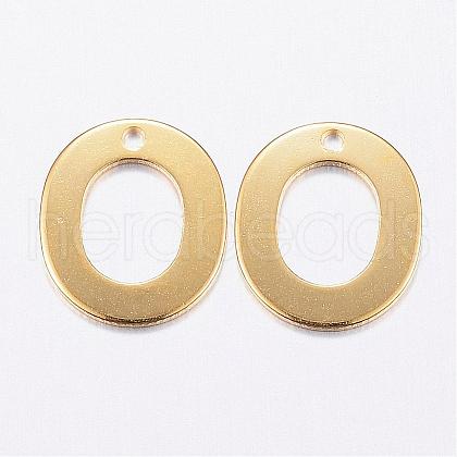 304 Stainless Steel Charms STAS-P141-O-1