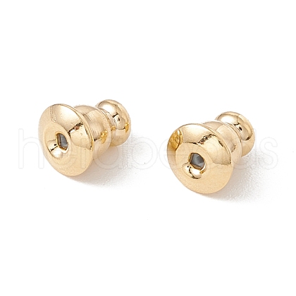Rack Plating Brass Ear Nuts KK-G433-03LG-1