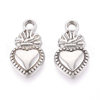 304 Stainless Steel Pendants STAS-T065-26A-P-1