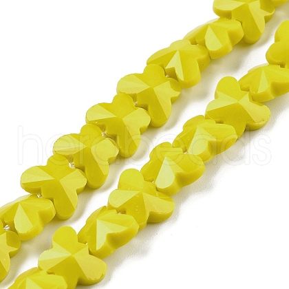 Opaque Color Glass Beads Strands EGLA-L045-I-B01-1