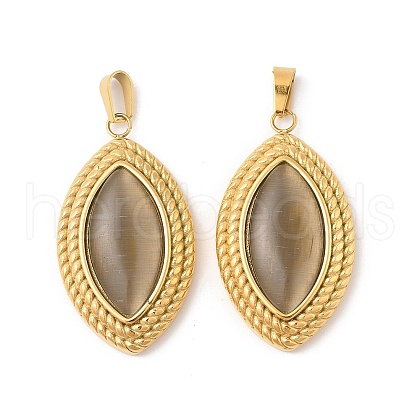 304 Stainless Steel Pendants STAS-L280-23G-1