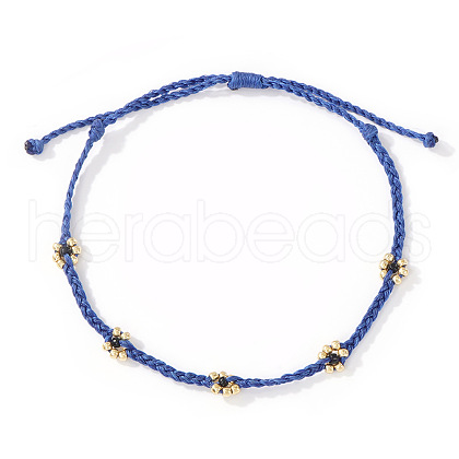 Vintage Glass Beaded Pearl String Adjustable Bracelet for Girl TG8813-4-1