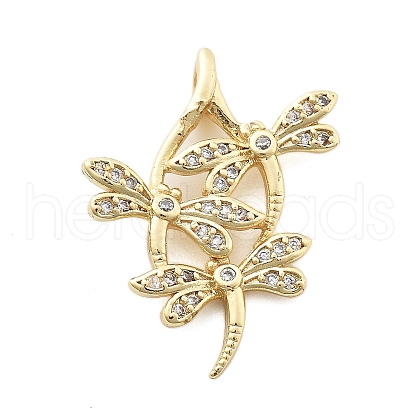 Brass Micro Pave Cubic Zirconia Pendants KK-A237-01C-G-1