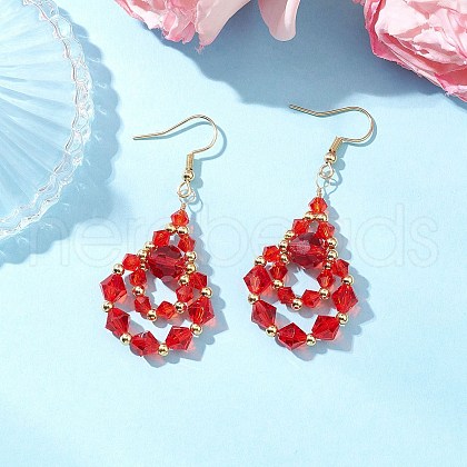 304 Stainless Steel Dangle Earrings EJEW-JE06368-05-1