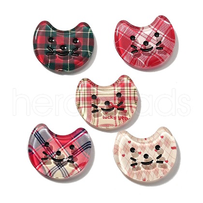 Transparent Resin Cabochons CRES-D277-07-1