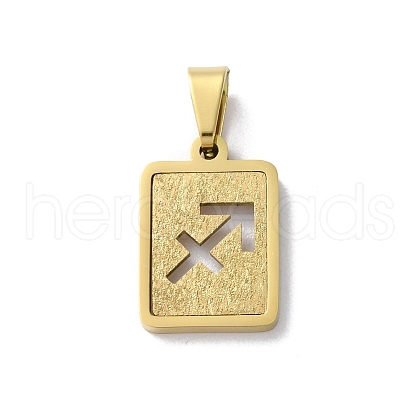 304 Stainless Steel Twelve Constellations Pendants STAS-S152-02G-I-1