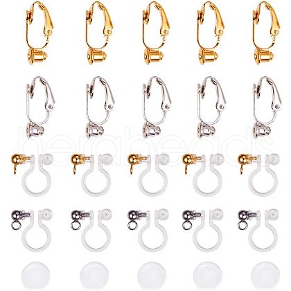 Painless Prevent Allergy Resin Transparent U Type Alloy Ear Clip FIND-PH0015-27-1