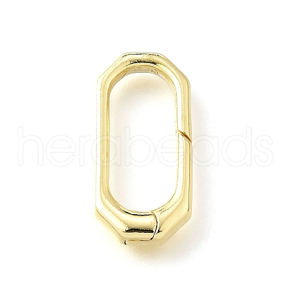Brass Spring Gate Rings KK-V007-006G-02-1