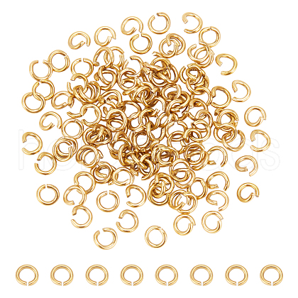 Unicraftale 120Pcs 304 Stainless Steel Open Jump Rings STAS-UN0060-83A-1
