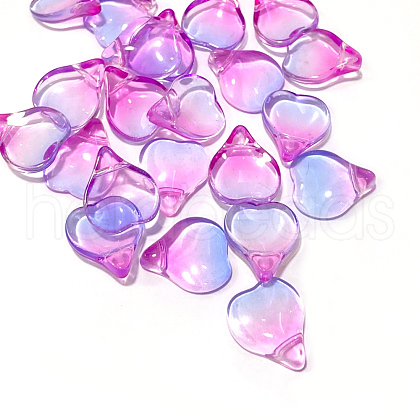 Imitation Jade Glass Charms GLAA-H016-02B-38-1