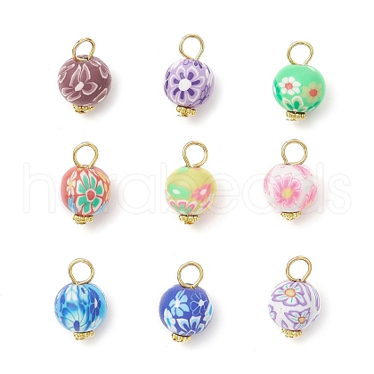 Handmade Polymer Clay Pendants PALLOY-JF03959-1