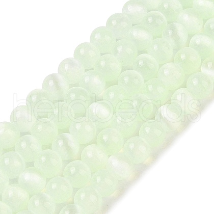Natural Selenite Beads Strands G-C142-01A-11-1