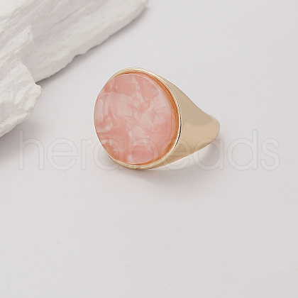Geometric Zinc Alloy Irregular Concave Adjustable Rings KK6912-1-1