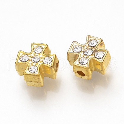 Alloy Rhinestone Beads ALRI-T004-09G-1