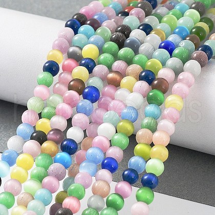 Cat Eye Beads Strands CE-F022-4mm-01-1