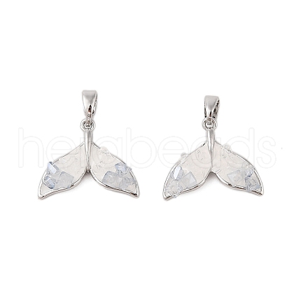 Brass Glass Pendants KK-B111-06P-1