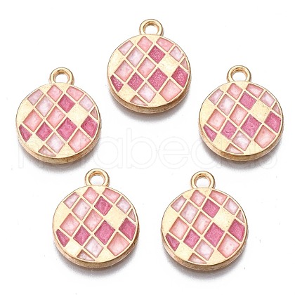Alloy Enamel Pendants ENAM-N054-58C-RS-1