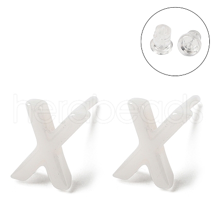 Hypoallergenic Bioceramics Zirconia Ceramic Stud Earrings EJEW-F340-04X-1