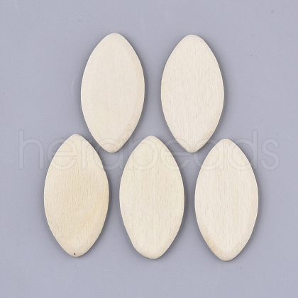 Undyed Beech Wood Beads X-WOOD-N003-001-1
