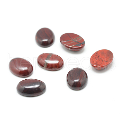 Natural Red Rainbow Jasper Cabochons G-T020-18x25mm-25-1