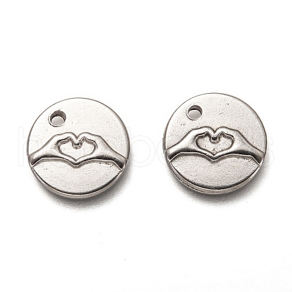 Non-Tarnish 304 Stainless Steel ASL Charms STAS-L260-006P-1