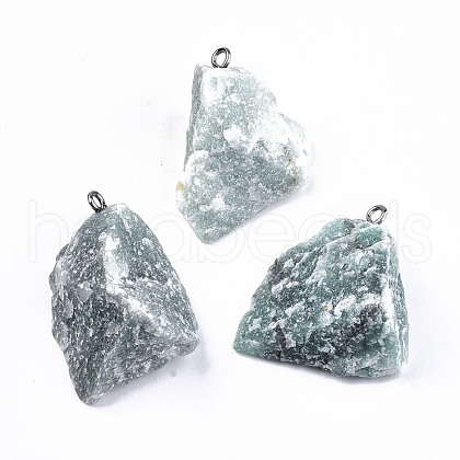 Natural Green Aventurine Pendants G-N332-022-04-1