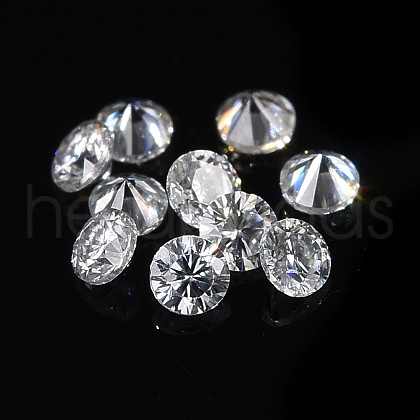 White D Color Round Cut Loose Moissanite Stones RGLA-WH0016-01N-1
