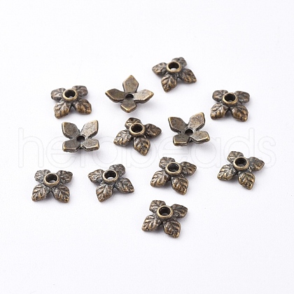 Tibetan Style Bead Caps MLF0124Y-NF-1