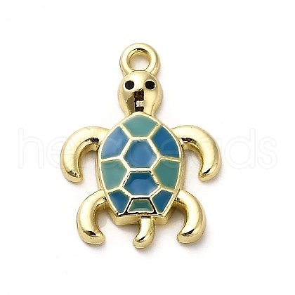 Alloy Enamel Pendants FIND-A051-05A-G-1