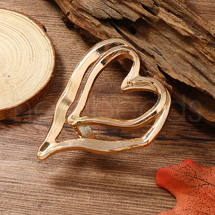 Unique Heart Alloy Adjustable Rings for Women WS5380-6-1