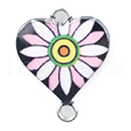 Alloy Enamel Connector Charms ENAM-CJC0001-08P-N-1