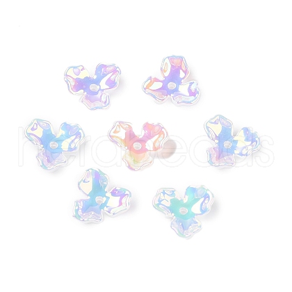 UV Plating Acrylic Bead Caps OACR-H121-04C-1