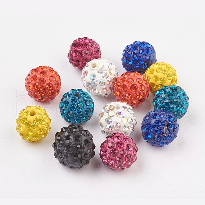 Pave Disco Ball Beads RB-X0013-02-1