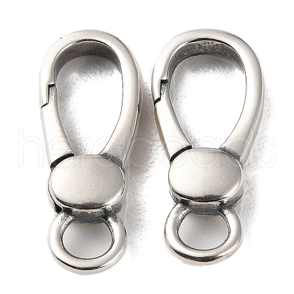 925 Thailand Sterling Silver Lobster Claw Clasps STER-D003-27A-P-1