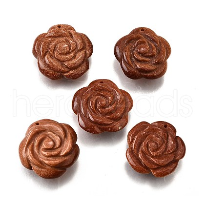 Synthetic Goldstone Carved Pendants G-S390-03D-1