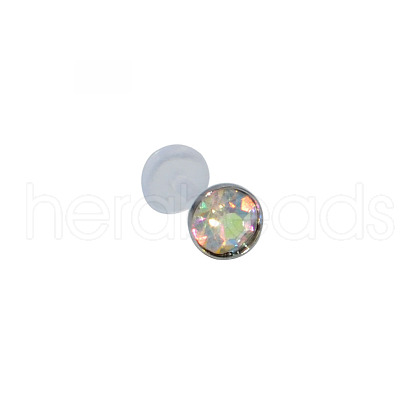 Acrylic Micro Pave Cubic Zirconia Labrets Piercing Jewely for Women Men WG00568-55-1