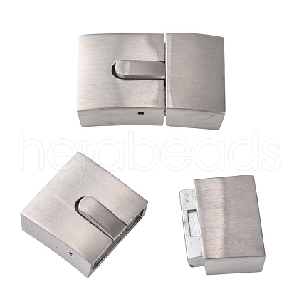 Tarnish Resistant 304 Stainless Steel Bayonet Clasps STAS-G143-39P-1