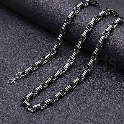 Stainless Steel Byzantine Chains Necklaces for Men FS-WG56795-53-1