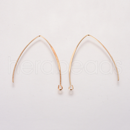 Brass Earring Hooks KK-TAC0002-13G-1