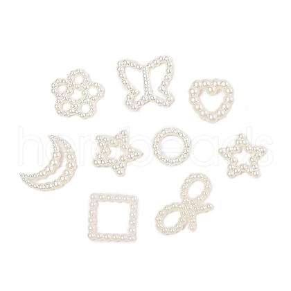ABS Pearl Plastic Cabochons CRES-M037-24-1